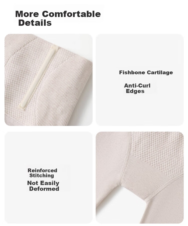 Caiyue Plus Size Cotton Leggings for Women, High Waist Fishbone Anti-Rolling Fleece-Lined Thickened Tights with Tummy Control 11