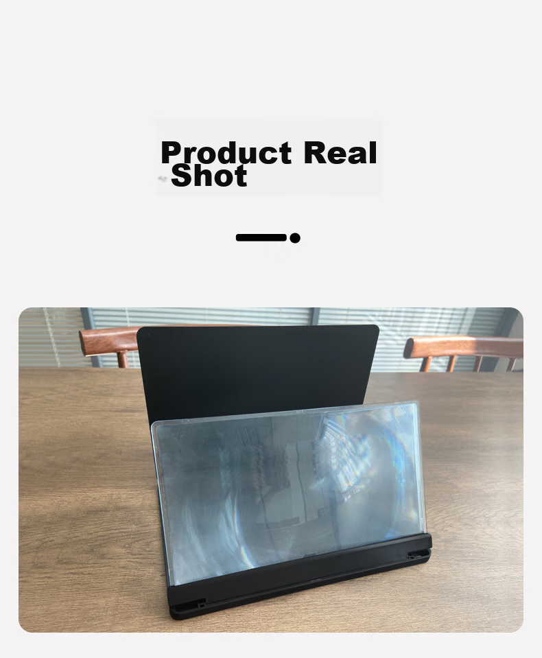 Masentek Smartphone Screen Magnifier, High-Definition Eye-Protection Projector, Ultra-Clear Large-Screen Projection Device for Watching TV Shows, Specialized Display Mirror with Foldable Stand, 12 Inches 19