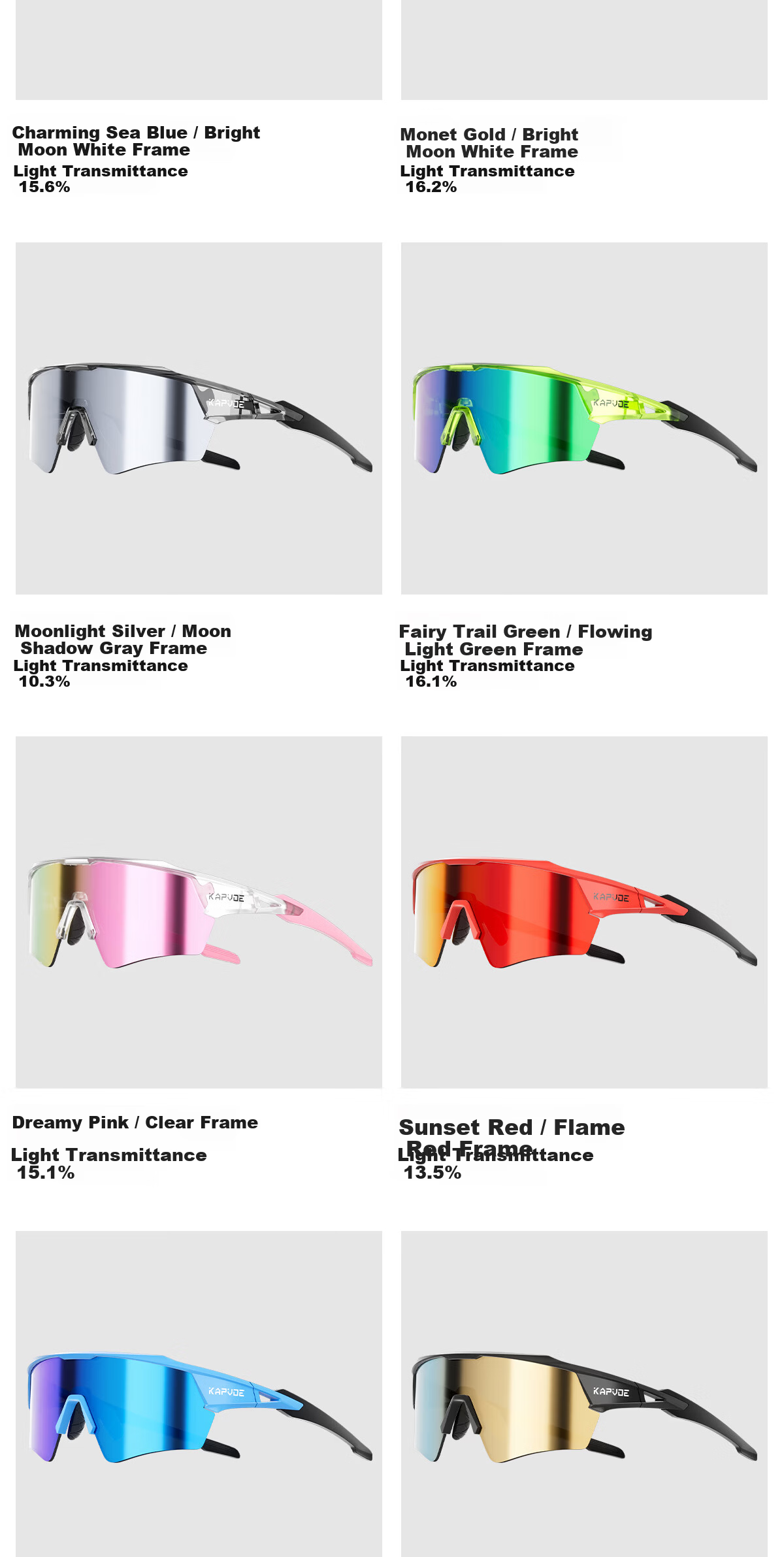 KAPVOE Dream Wings High Contrast Colorful Hiking Goggles Outdoor Hiking Glasses Windproof Sandproof Insect-proof Sunglasses Unisex 22