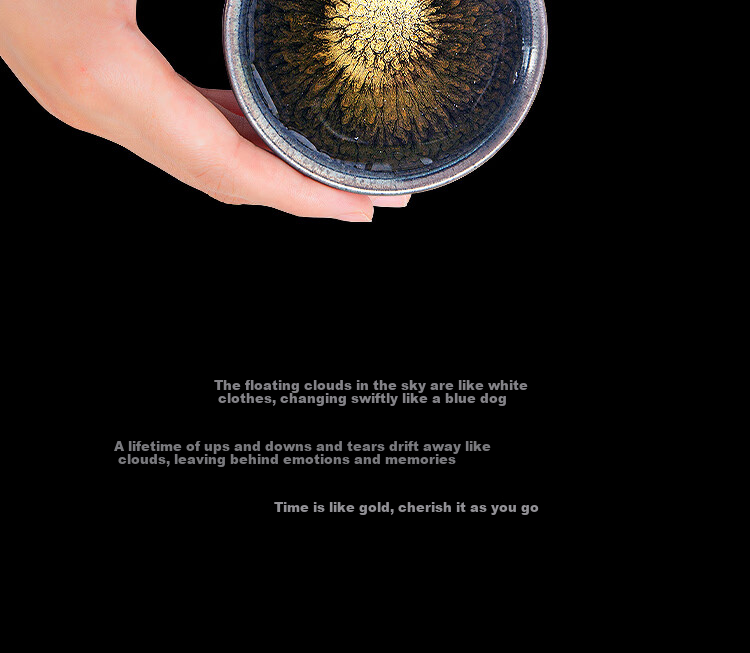 Danyi Jian Zhan Tea Cup Intangible Cultural Heritage Master Cup Tea Set Tasting Cup Gift Box - Jin Baihua 4