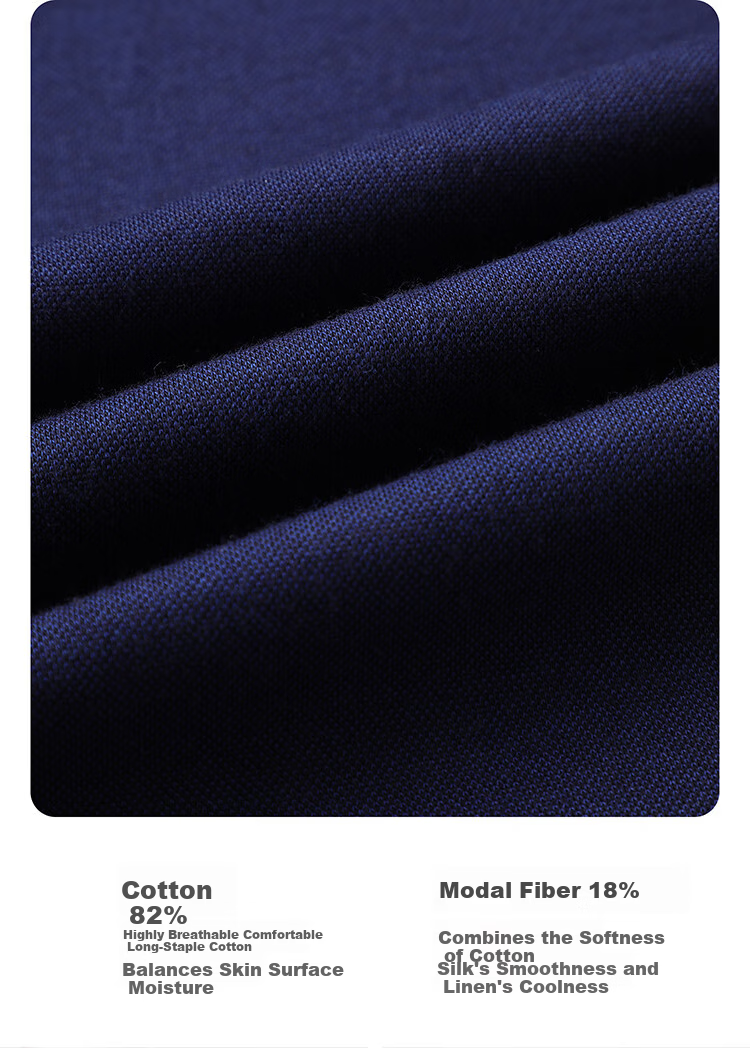 Langdeng Men's Long Sleeve Polo Shirt Langdeng Spring Autumn New Business Casual Modal Blend Polo Shirt Middle-aged Dad Style 4