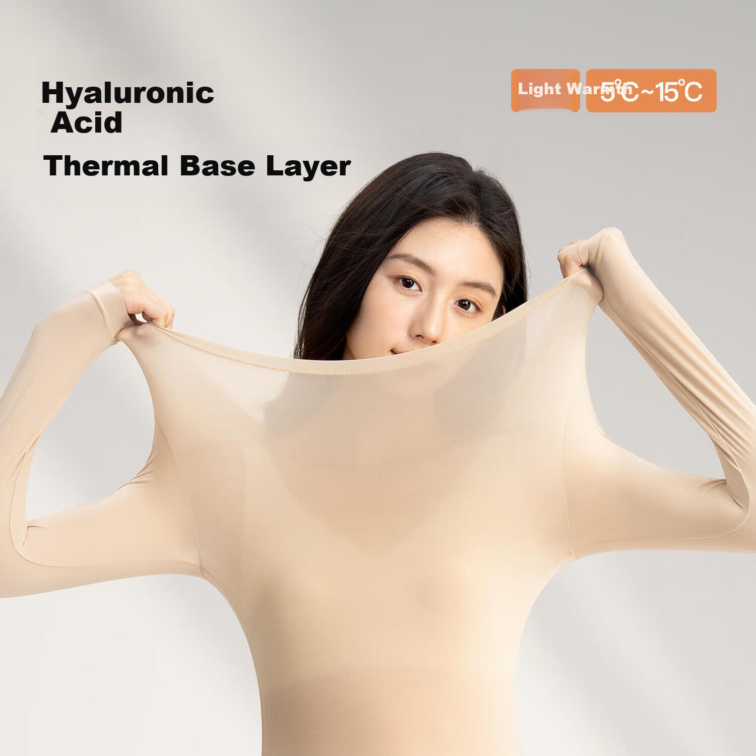 Urban Beauty Hyaluronic Acid Seamless Thermal Underwear Set for Women - Invisible Temperature-Regulating Base Layer with Skin-Enhancing Fabric 1