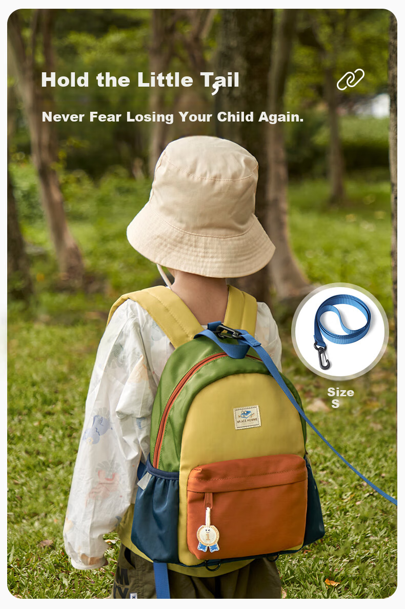 MR.ACE HOMME KIDS Children's Kindergarten Backpack Baby Outdoor Travel Lightweight Water-Resistant School Bag Blueberry Lime Juice Size S 4