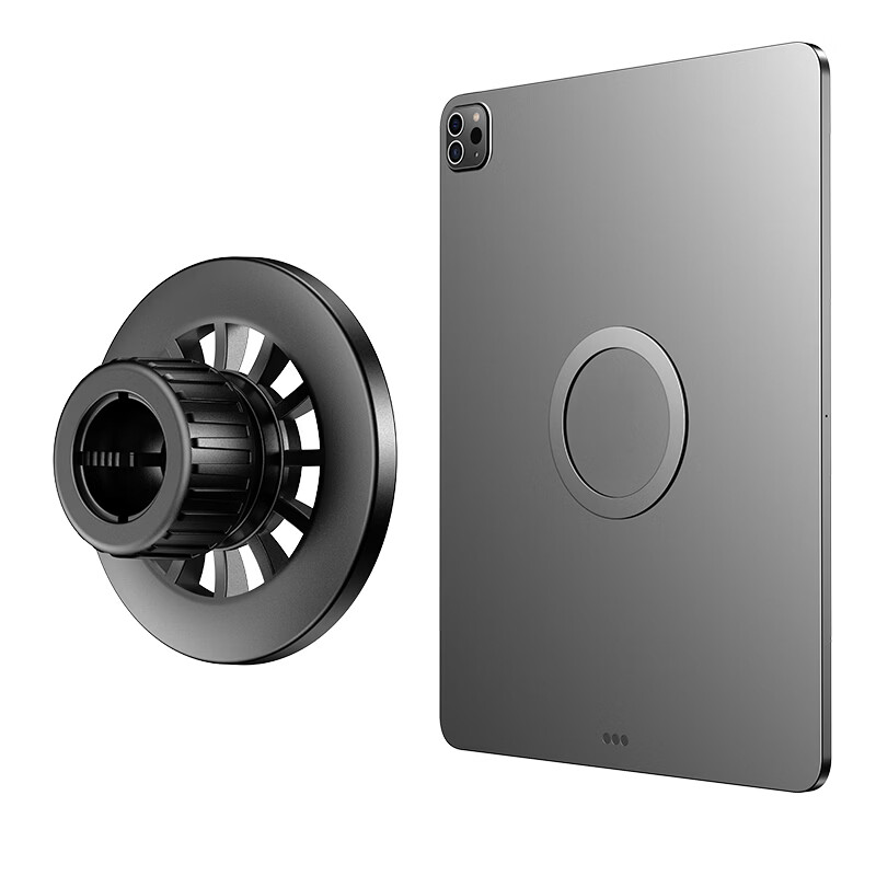 Shuotuo [Large Size | Strong Neodymium Magnetic] Magnetic Ring for Tablet, 2-Pack Magnetic Head for iPad Stand Accessories, Universal Ball Head, Strong Magnet for Tablets 2