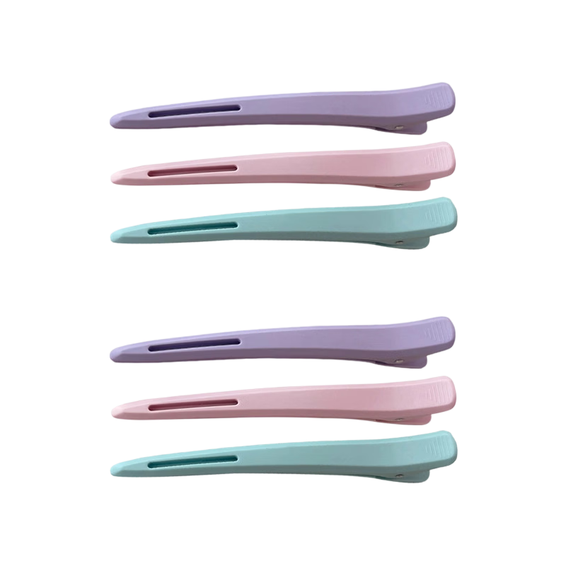 Beauty Note Hair Clips for Women Side Bangs Long Duckbill Clips Straight Clips Volumizing Positioning Clips Hair Accessories Professional Hairdresser 6 Pieces
