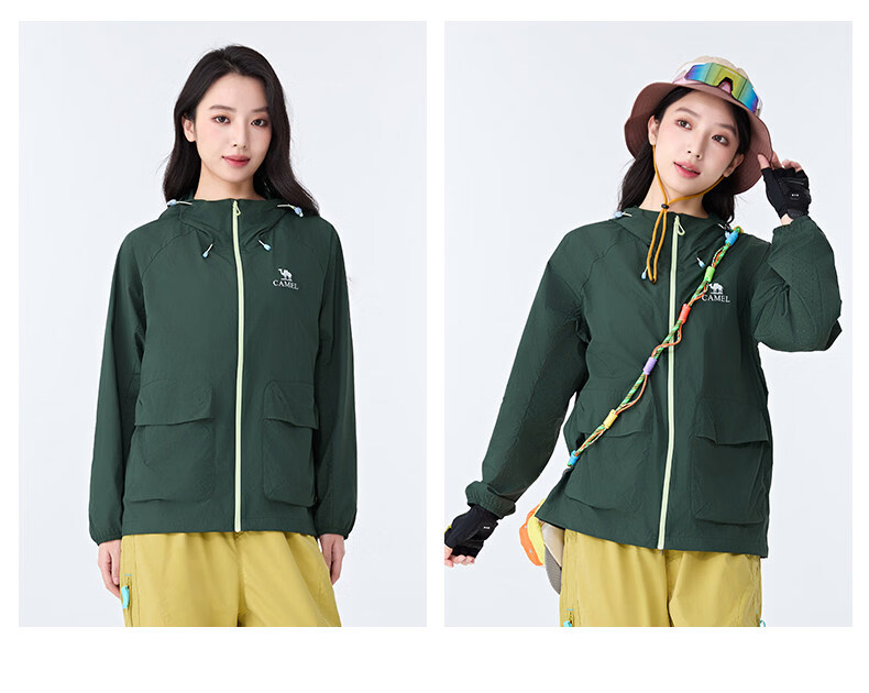 CAMEL Outdoor Sun Protection Jacket 26 Spring Summer New Unisex Water-Repellent Loose Thin Breathable Sunproof Coat 9002 20