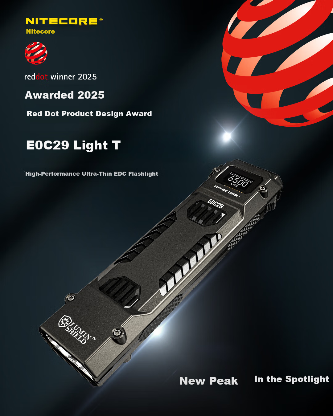 NITECORE EDC29 Tactical Flashlight High Brightness Outdoor Rechargeable Portable Emergency Light EDC29 2