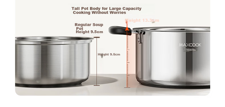 MAXCOOK 20cm 316 Stainless Steel Double-Layer Soup Pot Steamer MCT3013 8