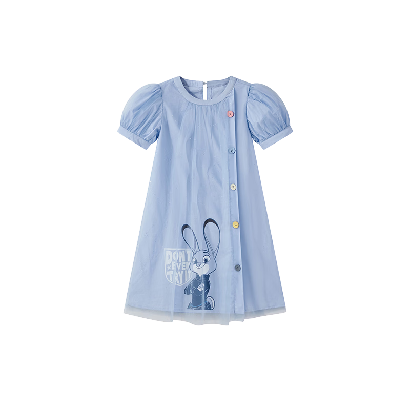 Disney Girls Summer Dress 2026 New Stylish Princess Dress Children's Baby Summer Clothing