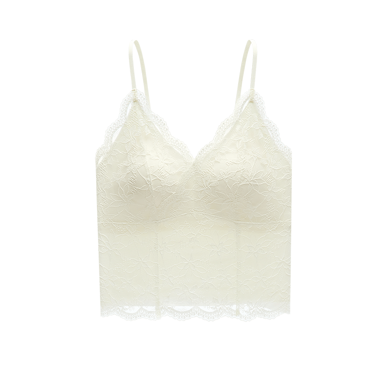 Fenteng Women's Lace Sexy Vest 2026 New Strapless Bra Thin Strap Camisole Single Top