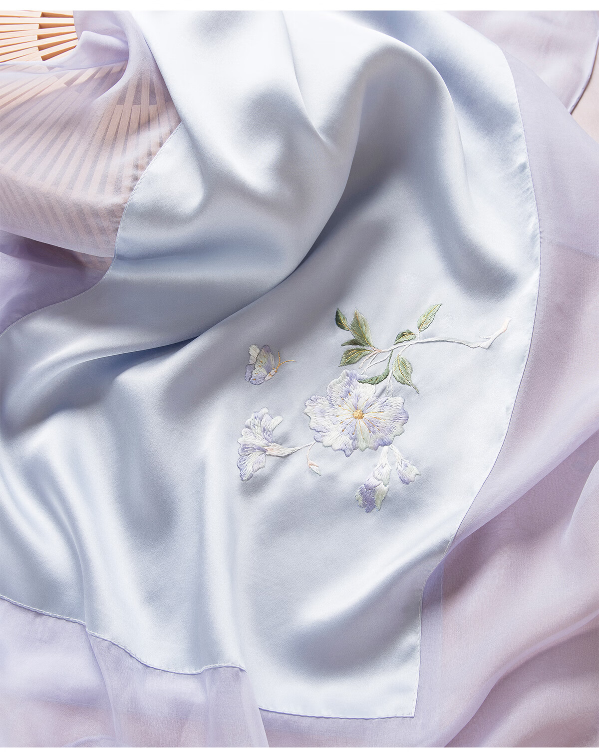 Zhijinlou 100% Mulberry Silk Scarf Non-Heritage Handmade Su Embroidery Genuine Silk Long Hangzhou Silk Shawl Birthday Gift 9