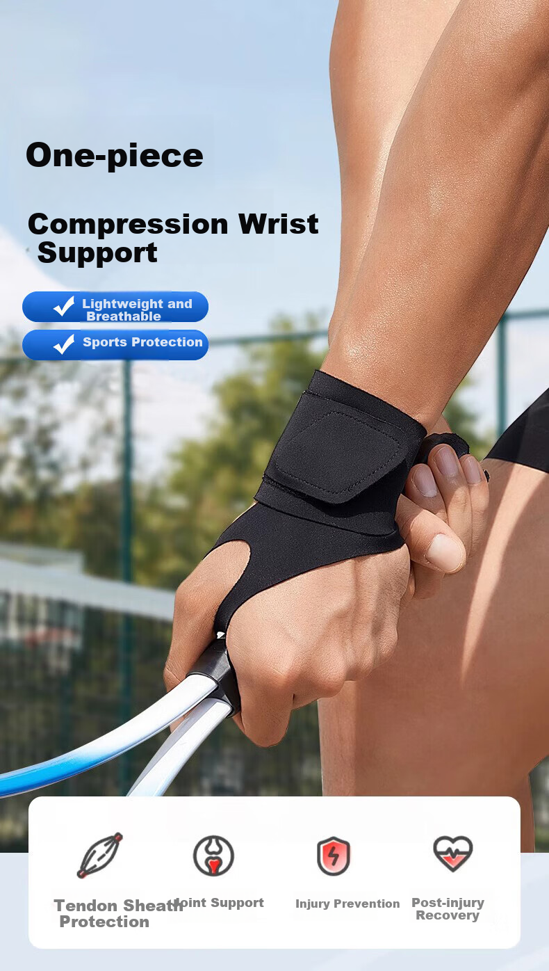 VICTORIATOURIST Wrist Support Brace for Tendonitis Sprains Strains Badminton Joint Stabilizer Compression Lightweight Sports Wristband 1