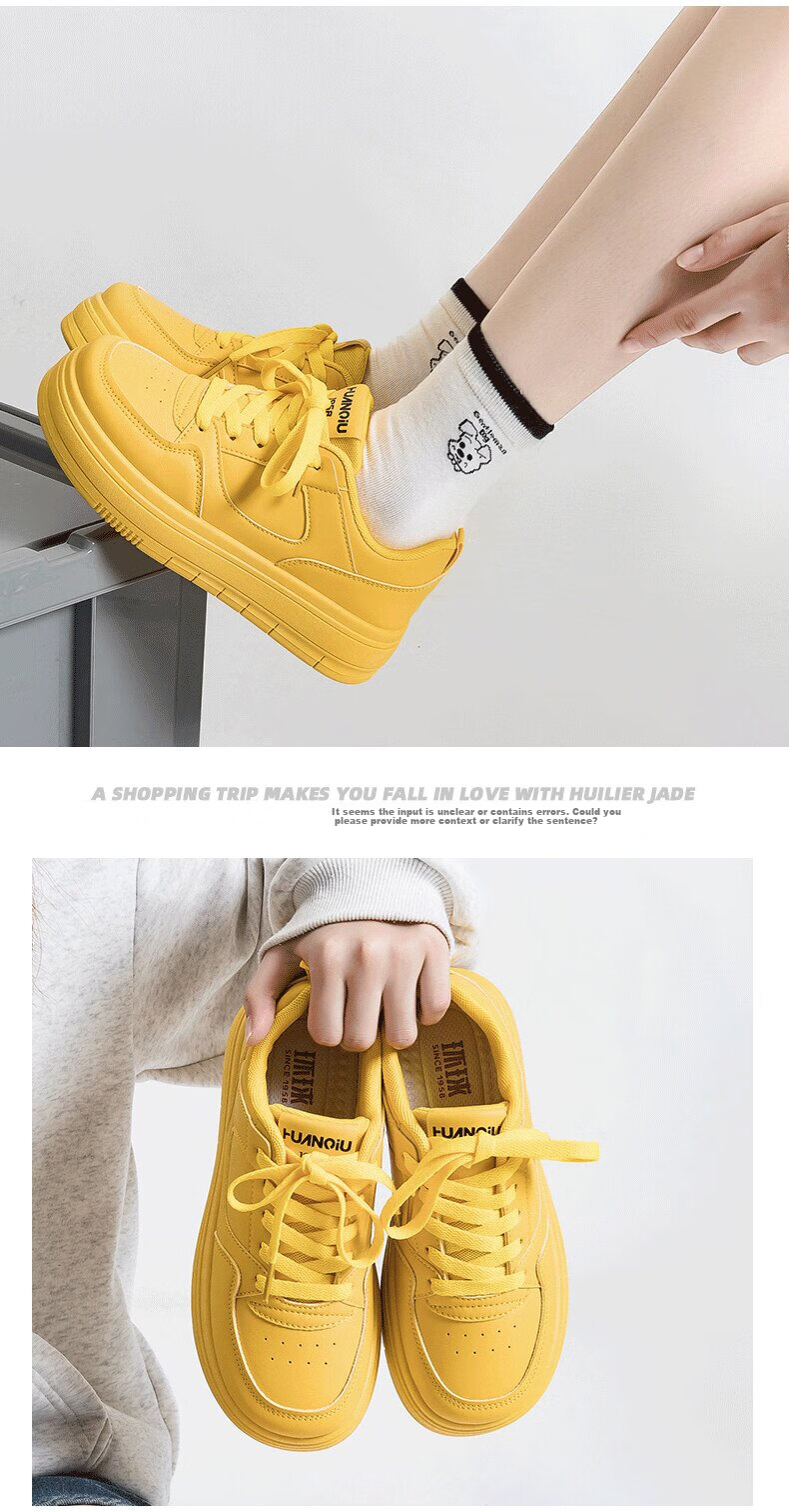 Global Original Black Matte Women's Shoes 2026 New Spring Korean Style Casual Thick Sole Sports Sneakers 11