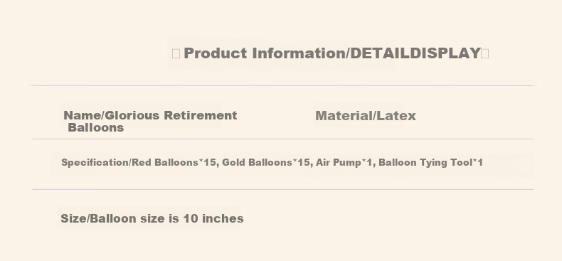 Jiayan Glorious Retirement Balloon Decoration 30pcs for Teachers and Leaders Farewell Ceremony Setup 5