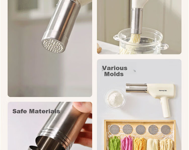 Joyoung Handheld Electric Noodle Maker 30-Second Quick Noodle Extruder Rechargeable Stainless Steel Pasta Machine M2-MS100 5