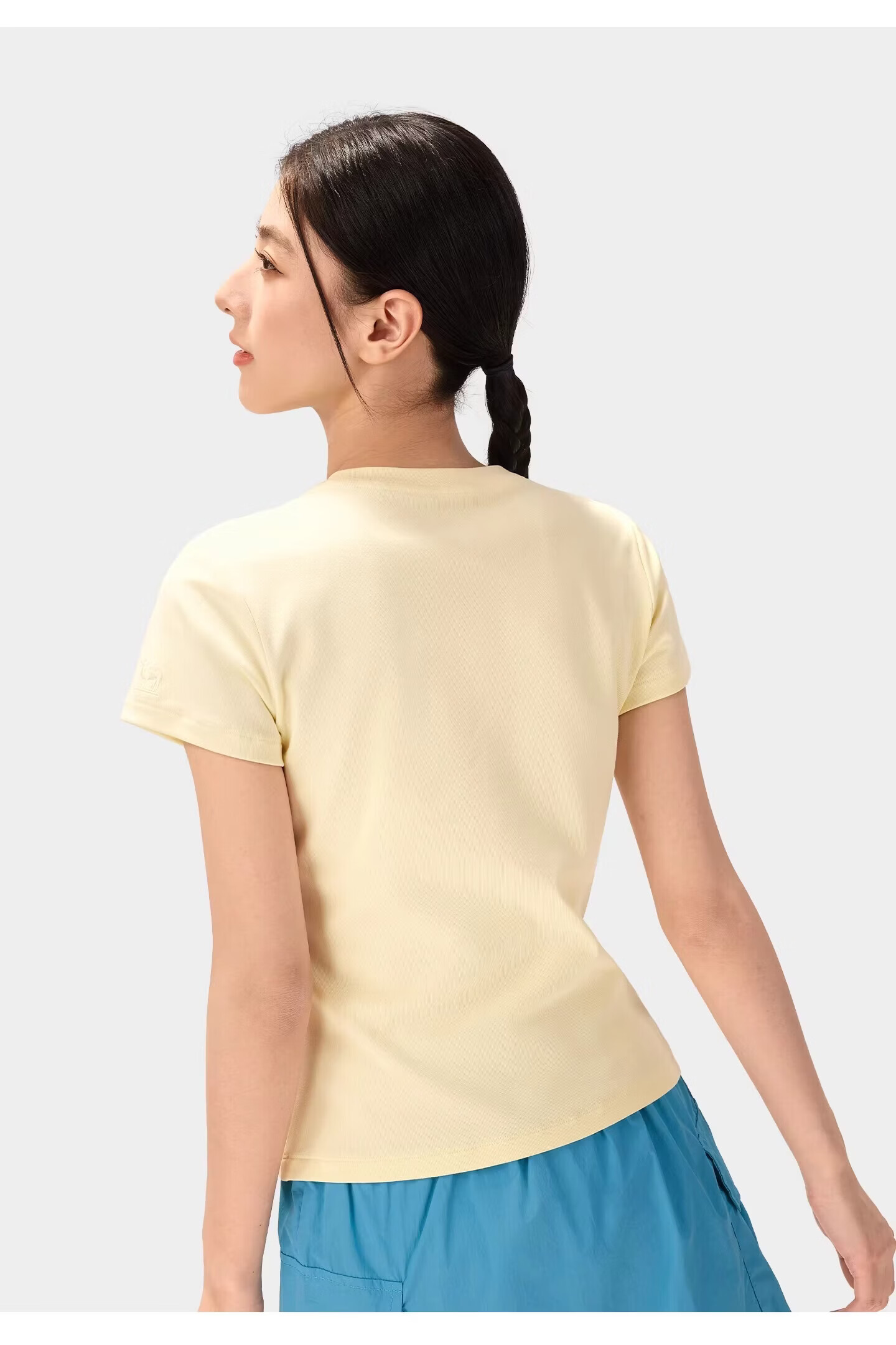 CAMEL Outdoor Casual Women's Shoulder T-Shirt 26 Spring Summer Breathable Stretch Slim Cotton Sports Tee K092 22