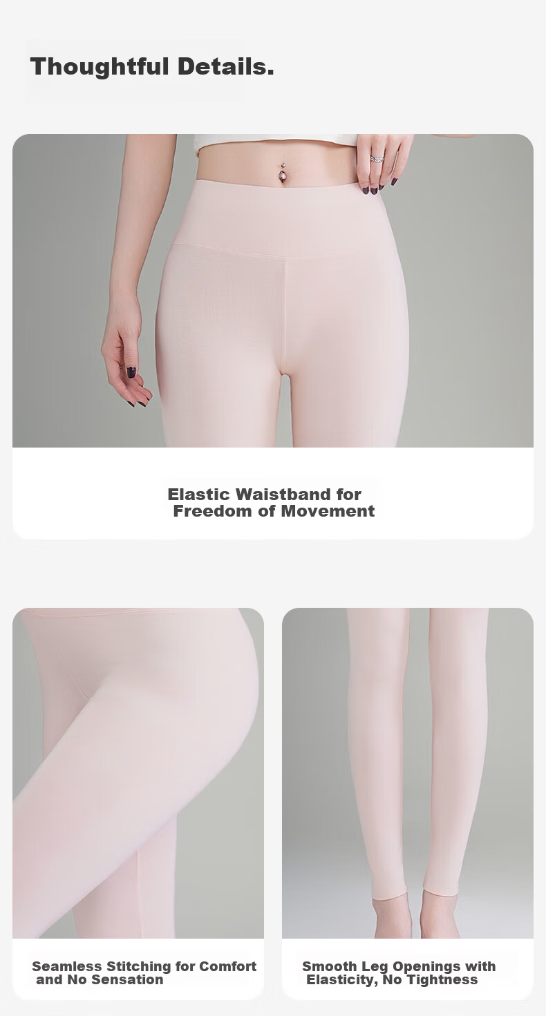 Mianxiang Weilai Modal High-Waist Thermal Leggings Women 2025 New Thin Line Pants Slim Fit Warm Autumn Winter Inner Wear 9