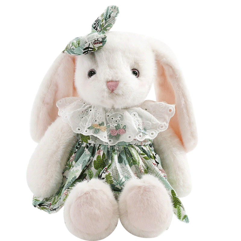 WELTSTON Plush Toy Doll Pillow Stuffed Animal Comforter Sleep Companion Children's Birthday Gift Bunny Plush