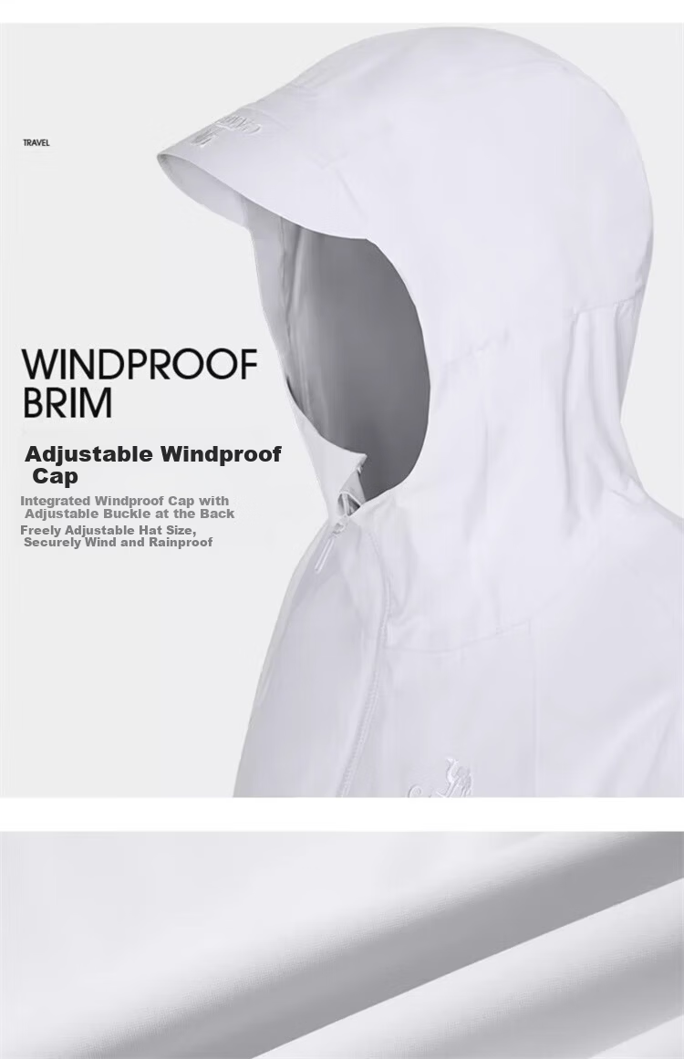 CAMEL Women's Single-Layer Windproof And Waterproof Outdoor Hardshell Jacket, Spring And Summer New Style Short Coat 20