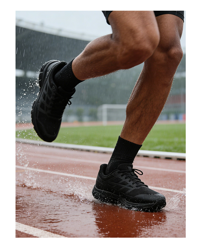 Do-win Fitness Training Shoes Running Shoes Outdoor Trail Shock Absorption Sports Shoes Tactical Running Shoes Black Size 36 3