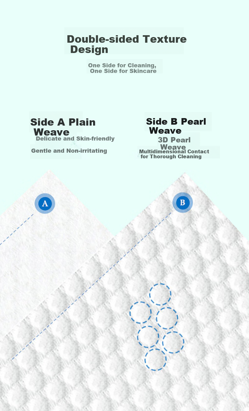 Ainbei Disposable Facial Wipes 60 Sheets Pack Hanging Dual-Use Cotton Soft Thickened Dry and Wet Face Towels 6
