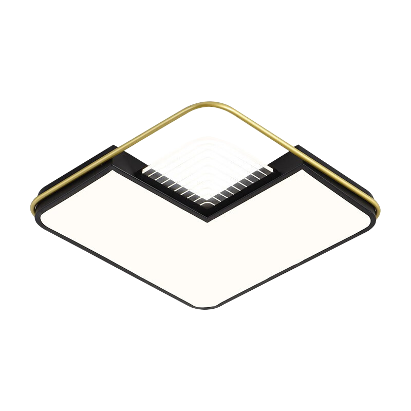 NVC LED Ceiling Light Modern Nordic Minimalist Bedroom Ceiling Lamp Study Dining Room Lighting Three-Level Dimming 24W
