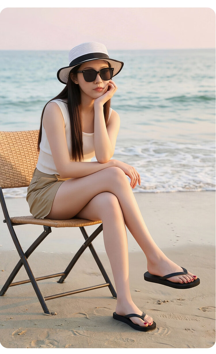 JD Jingzao Unisex Herringbone Flip Flops Beach Swimming Casual Summer Soft Sole Sandals Gray Size 39-40 12