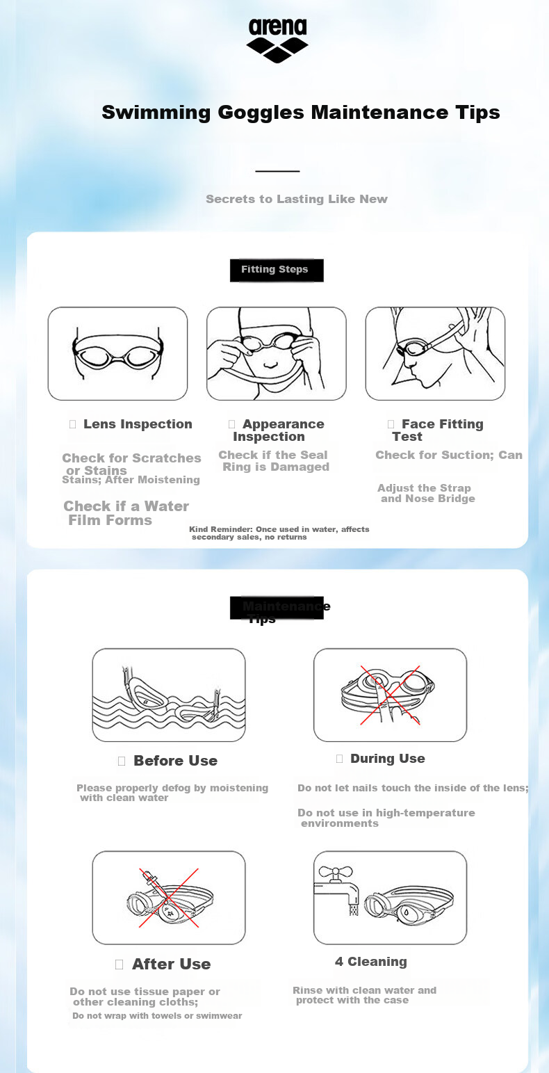 Arena Portable Large Capacity Durable Stylish Minimalist Professional Swim Goggle Case 3