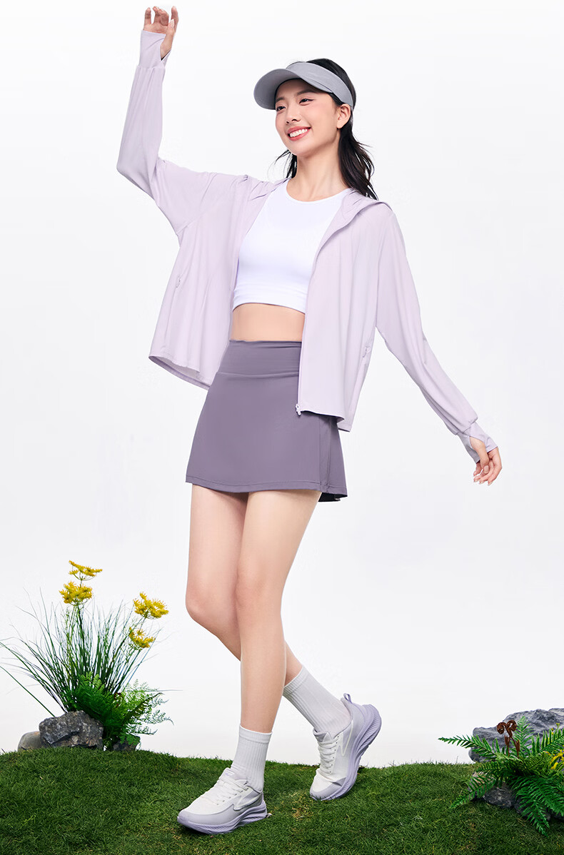 Erke Women's Knitted Sun Protection Jacket Summer Quick-Dry Ice Cooling Breathable UPF80+ Outdoor Sports Windbreaker 19