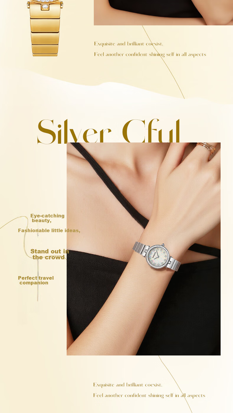 Rossini New Quartz Women's Watch Minimalist Luxury Birthday New Year Valentine's Day Gift for Women 15