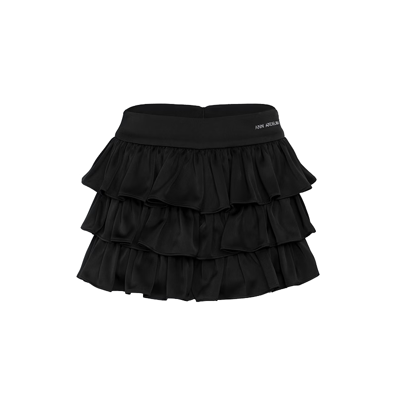 ANN ANDELMAN Official Ballet Style Cake Skirt High Waist Black Mini Skirt Women M