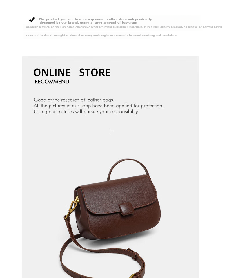 Miaoli Women's Leather Small Square Bag Luxury Crossbody Shoulder Bag Birthday Gift for Girlfriend Wife 3
