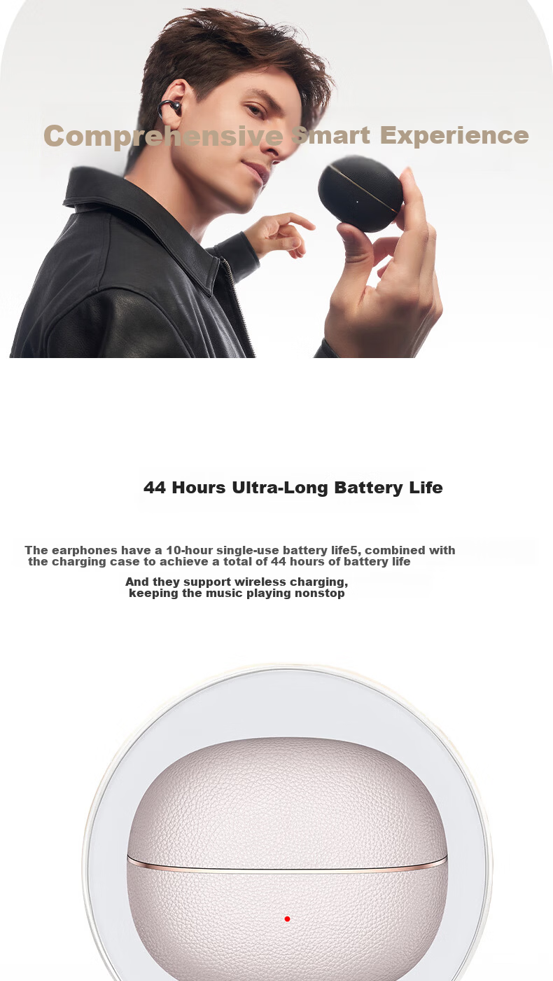 HONOR HONOR Choice Clip-On Earphones 2 Pro Wireless Bluetooth Earphones Sports Running Clip Long Battery Life High-Quality Call Noise Cancellation Gift Set with Protective Case 7