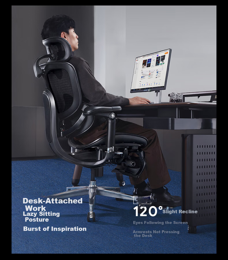 Sihoo C500 II / C300 II Ultra Ergonomic Computer Office Chair Human Engineering Seat 23