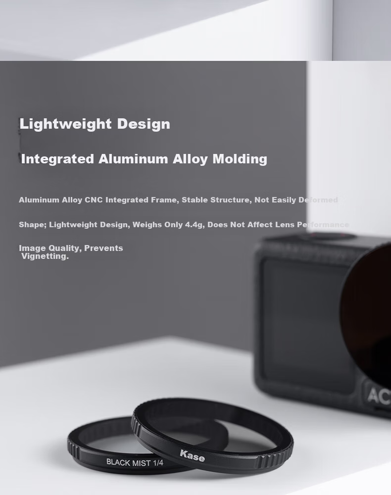 Kase ND64 & PL Combined ND and Polarizing Filter for DJI Action 5 Pro 4 3 Sports Camera 5