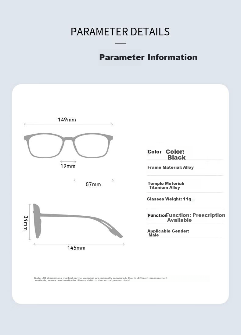 Mumujian Imported Reading Glasses for Men, Brand Authentic High-End Anti-Blue Light Glasses for Middle-Aged And Elderly, Adjustable Focus Eyewear for Wome 25