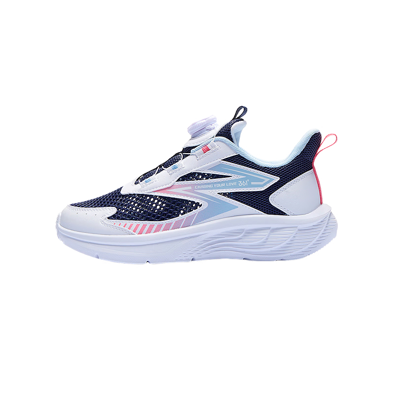 361° Kids Sports Shoes Summer 2026 Boys and Girls Breathable Lightweight Cushioned Running Shoes Blue Size 31