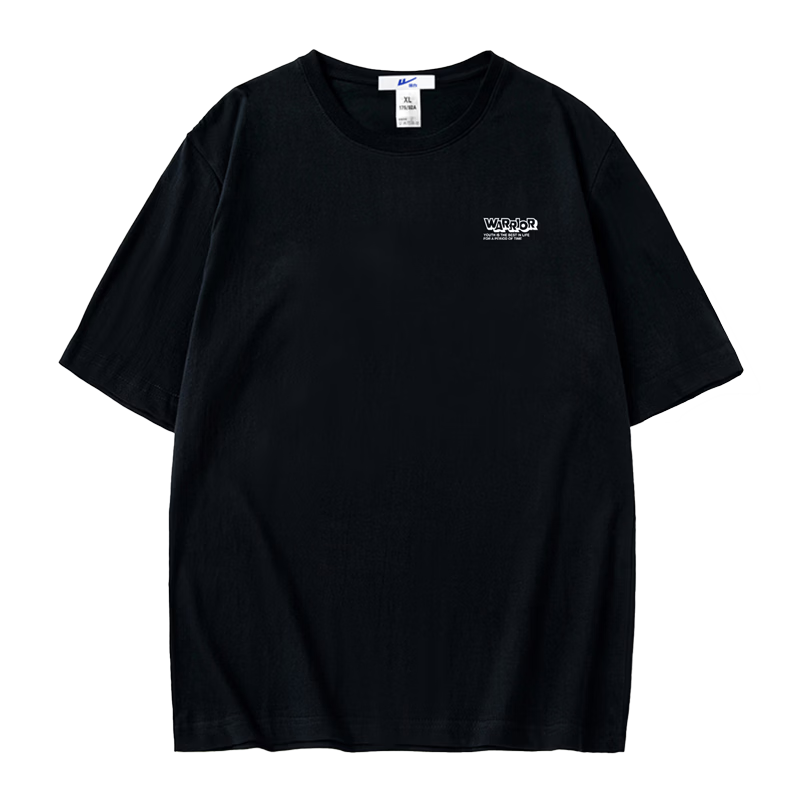 Warrior Pure Cotton Men's Summer Quick-Dry Short Sleeve T-Shirt Running Fitness Crew Neck Loose Casual Breathable Durable Men's Wear