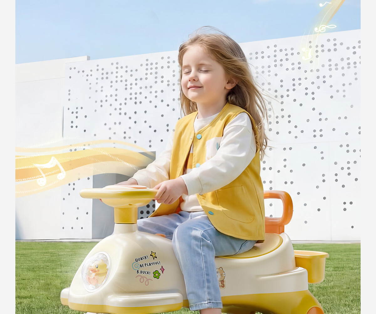 Le Little Yellow Duck Children's Twist Car 1-3-8 Years Old Baby Toy Boys and Girls Birthday First Year Gift Glide Scooter 15