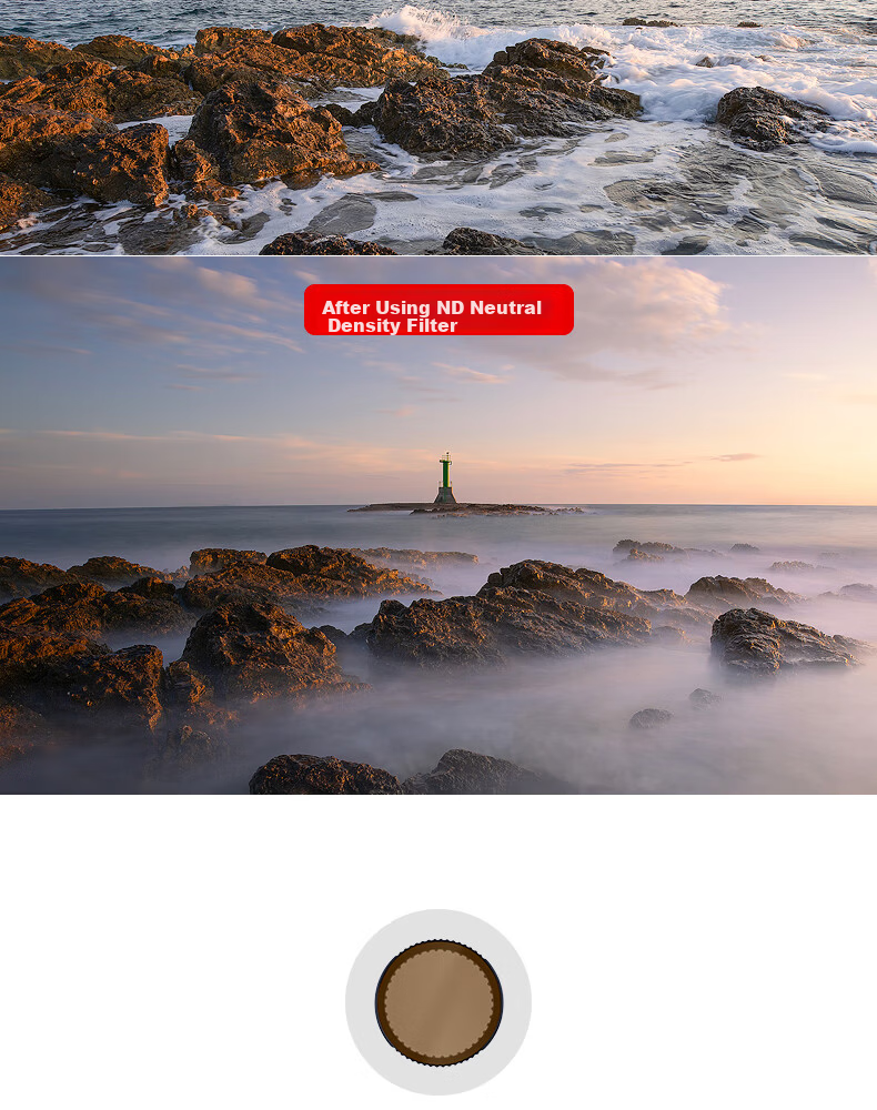 Kase ND64 & PL Combined ND and Polarizing Filter for DJI Action 5 Pro 4 3 Sports Camera 13