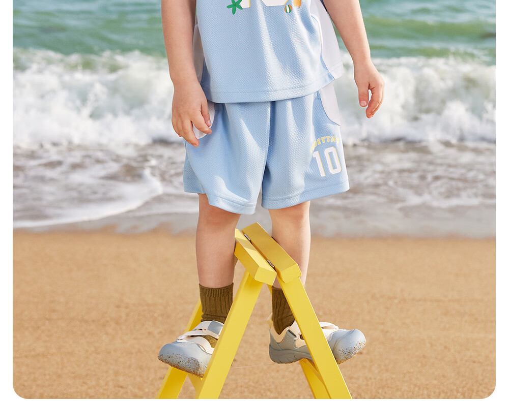 Beitais Boys Summer Lightweight Sports Set 2026 New Baby Sleeveless Vest Two-Piece Children's Basketball Outfit 24