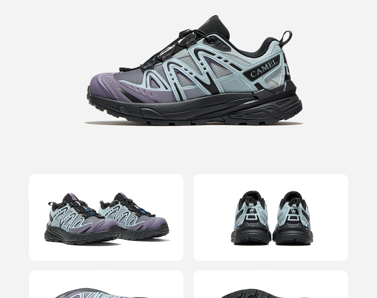 CAMEL [Wang Junkai's Choice], Kunlun Mountain 3.0 Trail Running Shoes, Outdoor Hiking Shoes for Men And Women, Non-Slip Trekking Sports Shoes 36