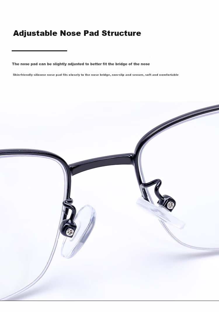 Mr. Pu Photochromic Blue Light Blocking Reading Glasses Unisex Memory Titanium Multifocal +3.5 Diopters (Ages 70+) 10