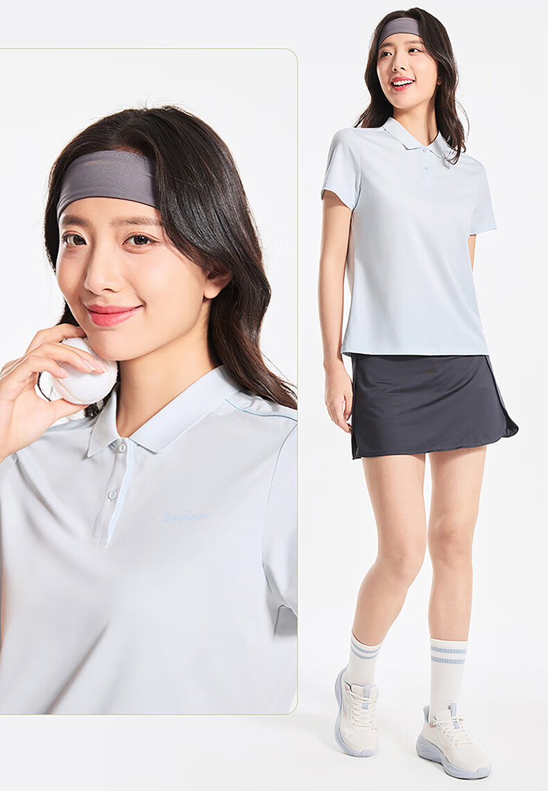 Erke Women's Sports Polo T-Shirt Summer Moisture-Wicking Quick-Dry Short Sleeve Outdoor Sun Protection Casual Business Top 18