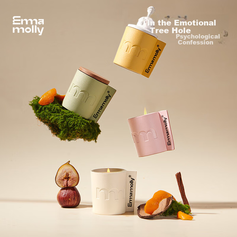 Emma Molly Emotional Confession Aromatherapy Candle 60g Bedroom Bathroom Fragrance Birthday New Year Niche Gift Practical for Women