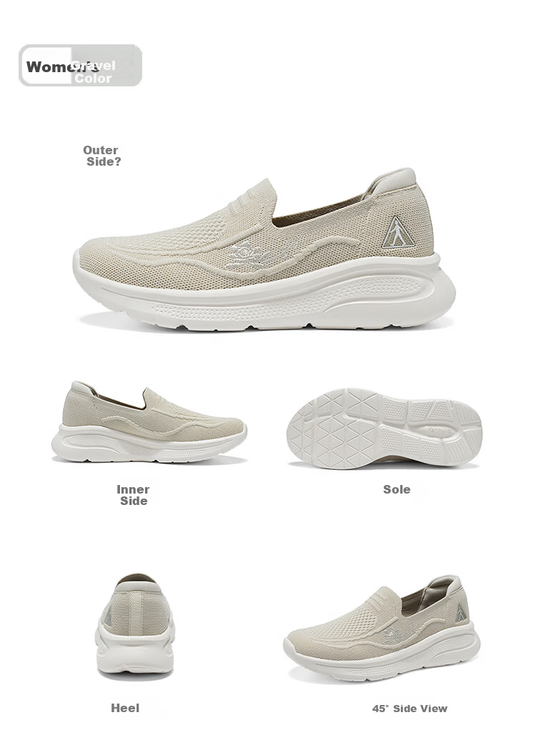 Zulijian Elderly Shoes [Mother's Day Gift] Women's Breathable Casual Shoes for Mom 6060K Twilight Purple Size 38 5