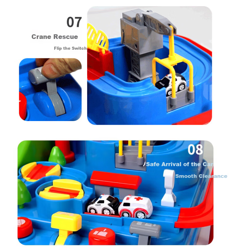 Guangduola Children's Track Car Toy Adventure Challenge Toy for Boys Ages 3-6 Birthday New Year Gift 8
