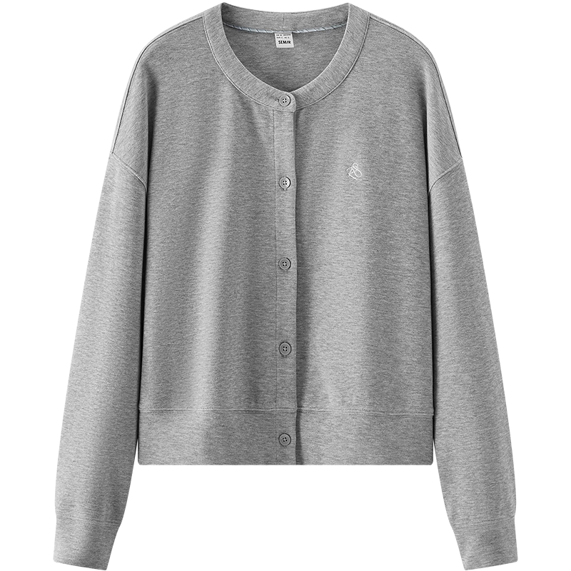 Semir Chen Xiaoyun Women's Spring Short Loose Drop Shoulder College Style Jacket 26 Commuter Jacket 109126108004