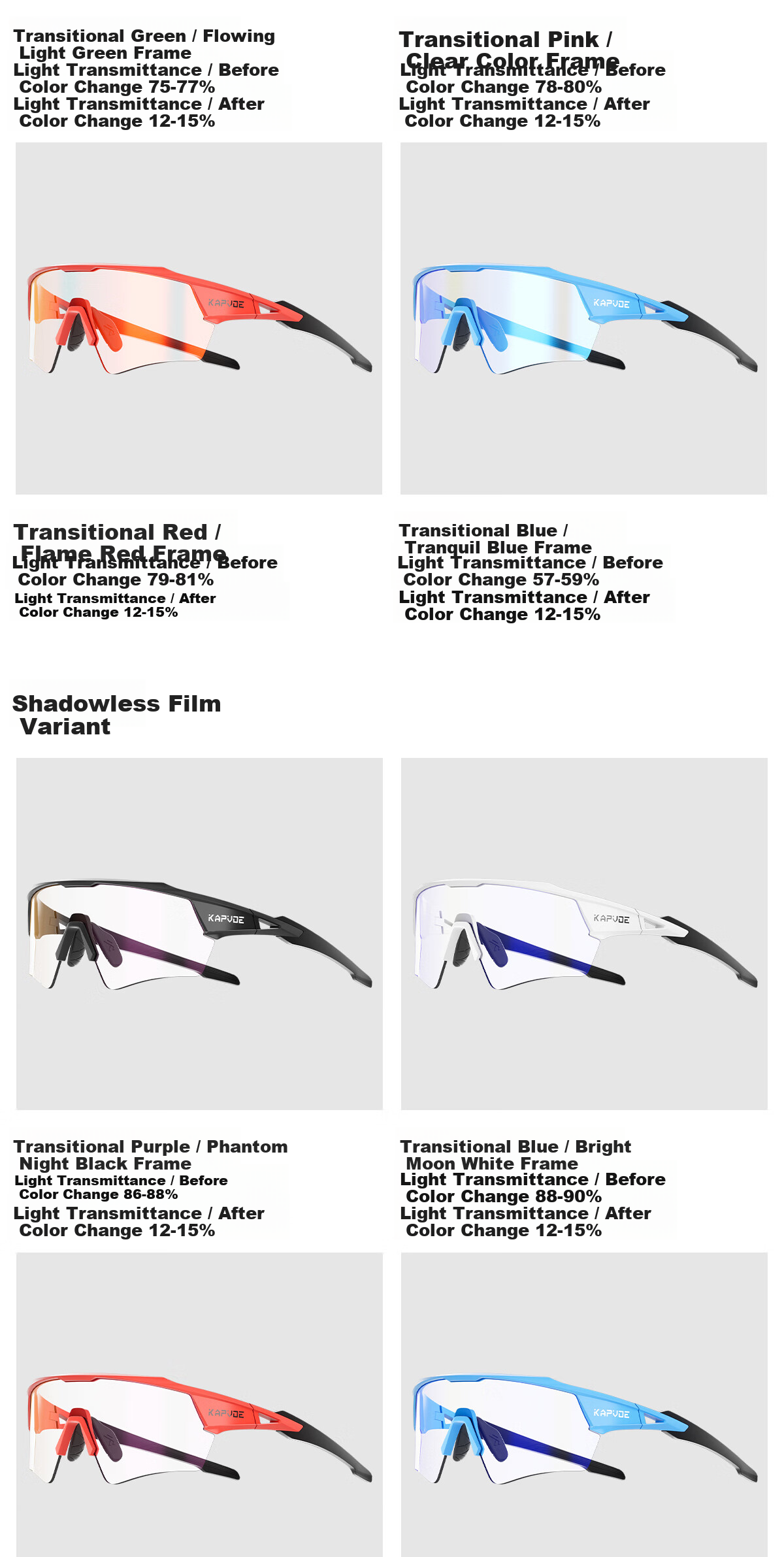 KAPVOE Dream Wings High Contrast Colorful Hiking Goggles Outdoor Hiking Glasses Windproof Sandproof Insect-proof Sunglasses Unisex 25