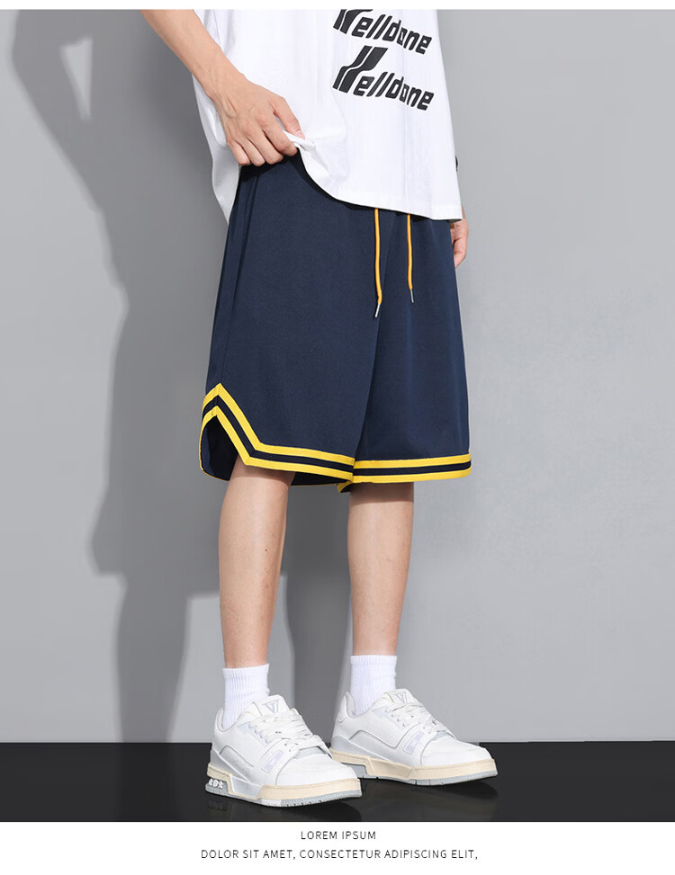 GLM Semir Group American Style Men's Summer Ice Silk Thin Basketball Shorts Quick-Dry Plus Size Casual Pants 21